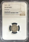 1875 Seated Liberty Silver Dime AU Details Tooled