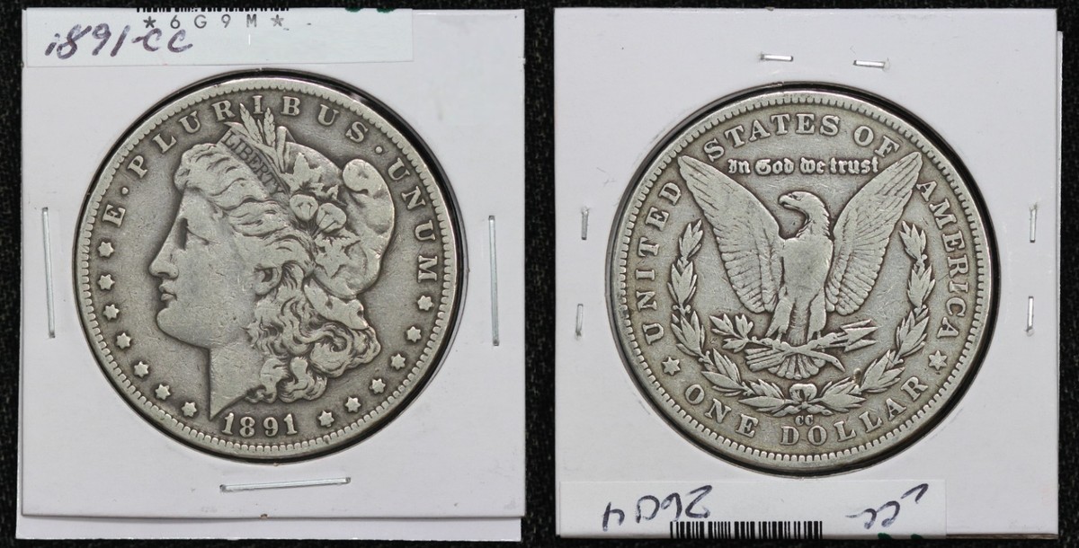 1891-CC Morgan Dollar AU 6G9J | eBay