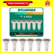 SYLVANIA 6 X 0026585 Long Neck LED Light Bulb Gu10 36&deg; 3000k Warm White - 4.2