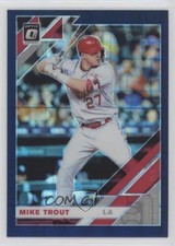 2019 Panini Donruss Optic Blue Pandora Prizm 19/99 Mike Trout #170 5l1