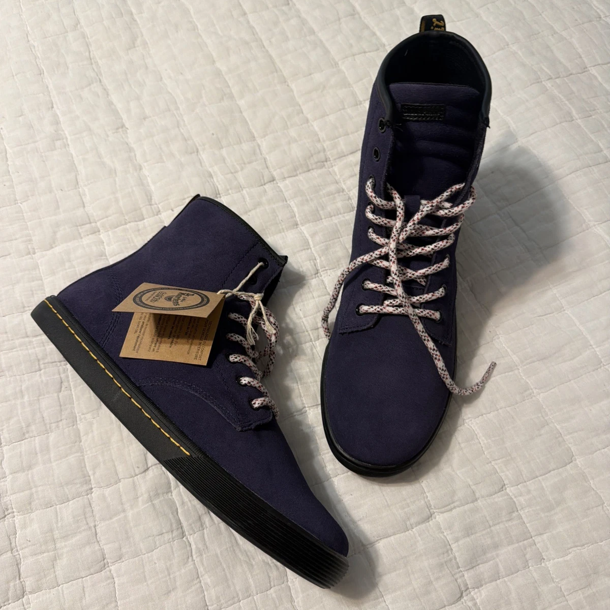 Dr. Martens Low (1-1.9 in) Heel Height Blue Boots for Women for