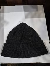 Bula Adult Unisex Wool Blend Gray Ribbed Knit Beanie Hat Cap B14
