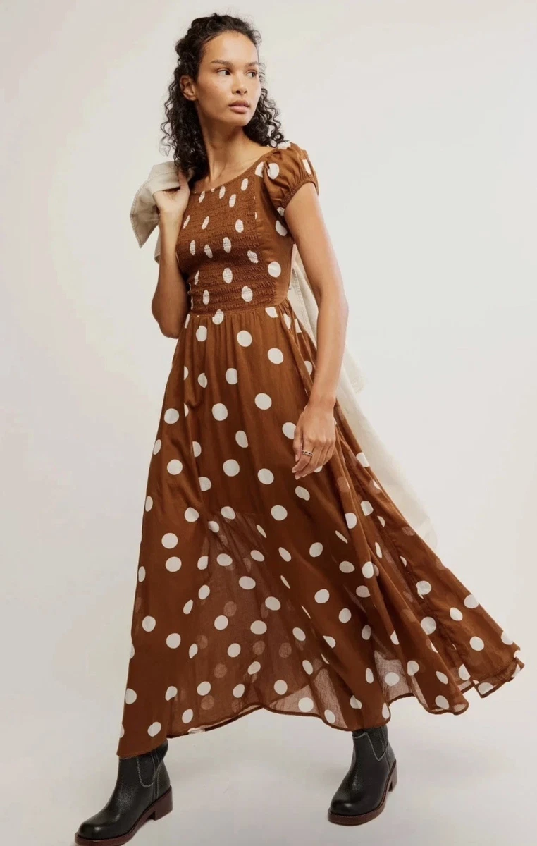 free people pink polka dot dress Free People Misty Mini Dress
