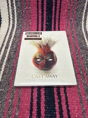 Cast Away (2000) Blu-ray w/Deadpool Photobomb Slipcover Tom Hanks - New