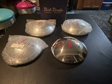 1940 Mercury Hub Caps Set Of 4 Polished Ss Same As Originals.