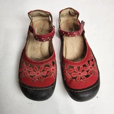 JBU by Jambu Wildflower Encore Mary Jane Shoes Women's Size 10M Red