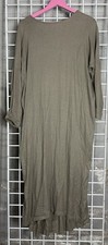 BLACK CRANE Women’s Size Medium Wool Back Pleated Cocoon Dress Made In USA