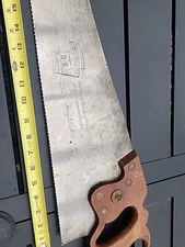 🔥  VTG  henry disston hand saw d-8 usa 26" 