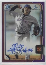 2015 Bowman Chrome Prospects Purple Refractor 169/250 Marcos Molina Auto 4l3