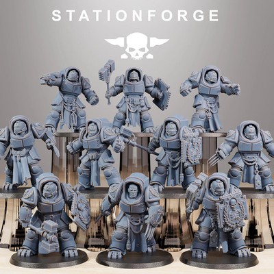 Socratis Vanguard Nahkampfeinheit Wargame Proxy Miniatures StationForge