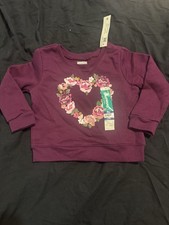 Garanimals Flower Heart Girl Sweat Shirt Size 24m
