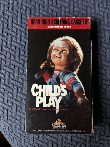 Child's Play 1989 Screening Cassette Tape Rare (VHS, 1989) Chucky Screener Promo - Picture 3 of 6