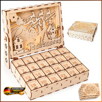 DIY Holz Adventskalender Mit LED Beleuchtung 2026 Weihnachten Geschenk Deko