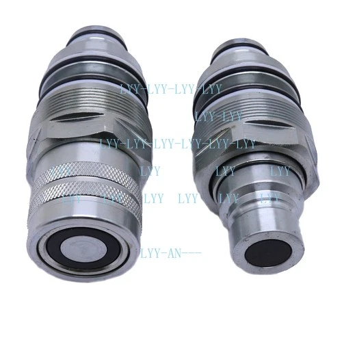 Male&Female Flat Face Coupler Kit V0511-77140 V0511-77150 For Kubota SVL75 SVL90