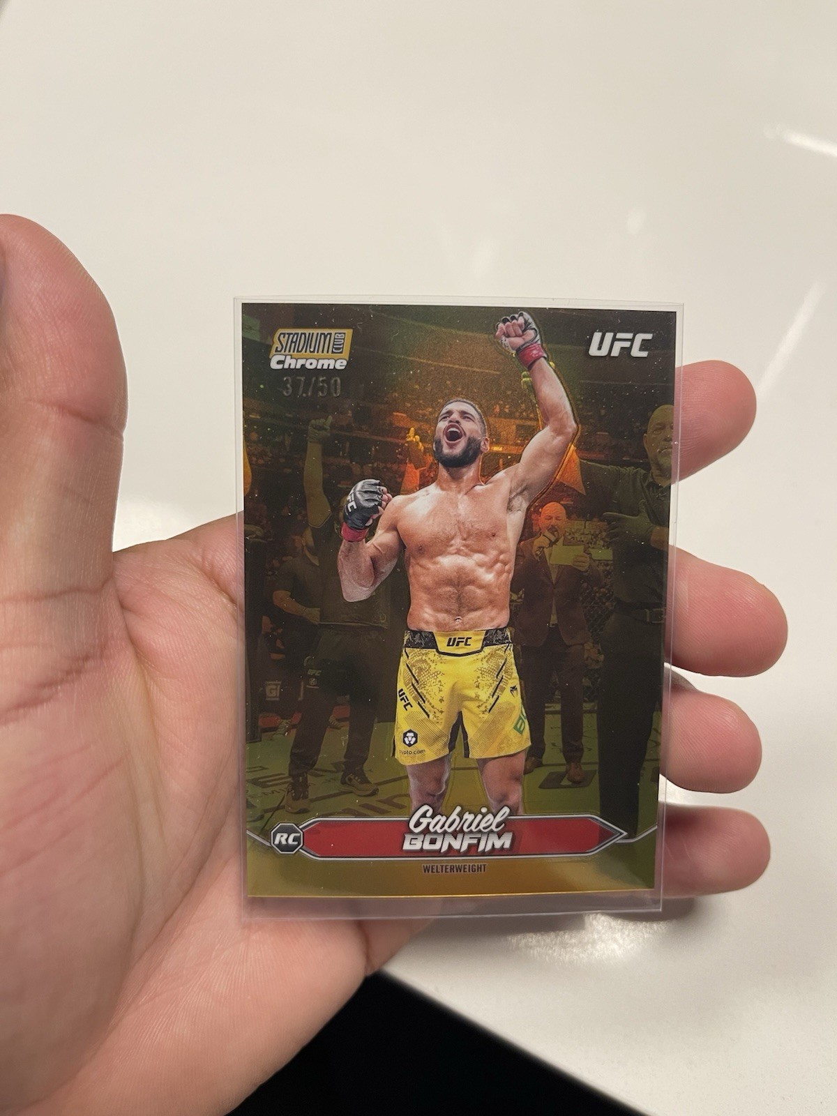2025-26 Topps Gabriel Bonfim Stadium Club Chrome Gold Refactor /50