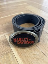 Vintage 80er Harley Davidson leder-gürtel 95 Belt Buckle Made In Usa Baron 1983