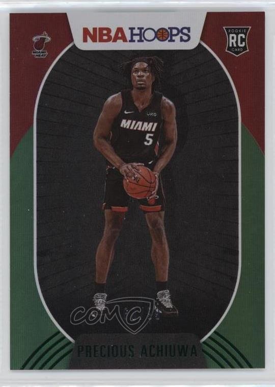 2020-21 Panini NBA Hoops Green 60/99 Precious Achiuwa #210 Rookie RC 05y4