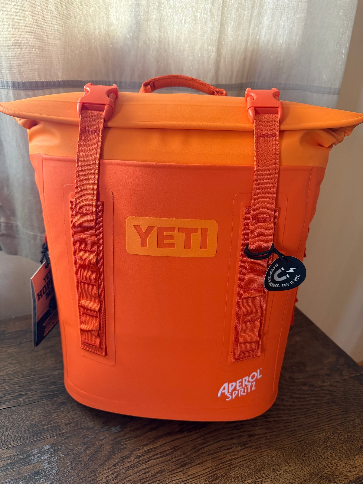 YETI, Hopper M12 Backpack Cooler, Orange Ltd Edition w Apero
