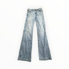 Wrangler Jeans Boys 14 Regular Blue Retro Slim Straight Light Wash Adjustable