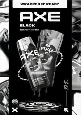 Set 2 Stück Axe Black Geschenkidee Herren Deodorant + Duschgel verführerischer Duft