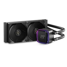 L24 Aio Cooler with Digital Display,240MM AIO CPU Water Cooler with Cooling Pump