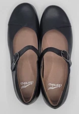 EUC Dansko Womens Leather Fawna Mary Jane Black Milled Nappa Sz 41(US 10.5-11)