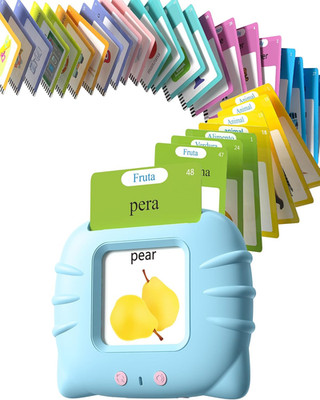 Bilingual Spanish and English Talking Flash Cards for Ages 2+, Pocket Speech The