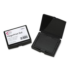Lee Inkless FingerPrint Pad 0.5" x 2.3" x 1.8" Pack of 7 , Black