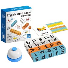 Spelling Games Matching English Word Toy Alphabet Blocks For Kids Ages 3