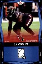 2025 Uno Elite Alternate - Blue LJ. Collier Arizona Cardinals #028