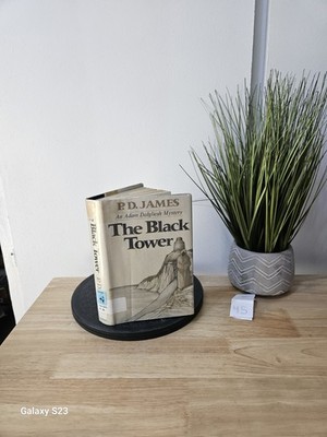 THE BLACK TOWER by P.D. James 1975 Hardcover Dust Jacket 