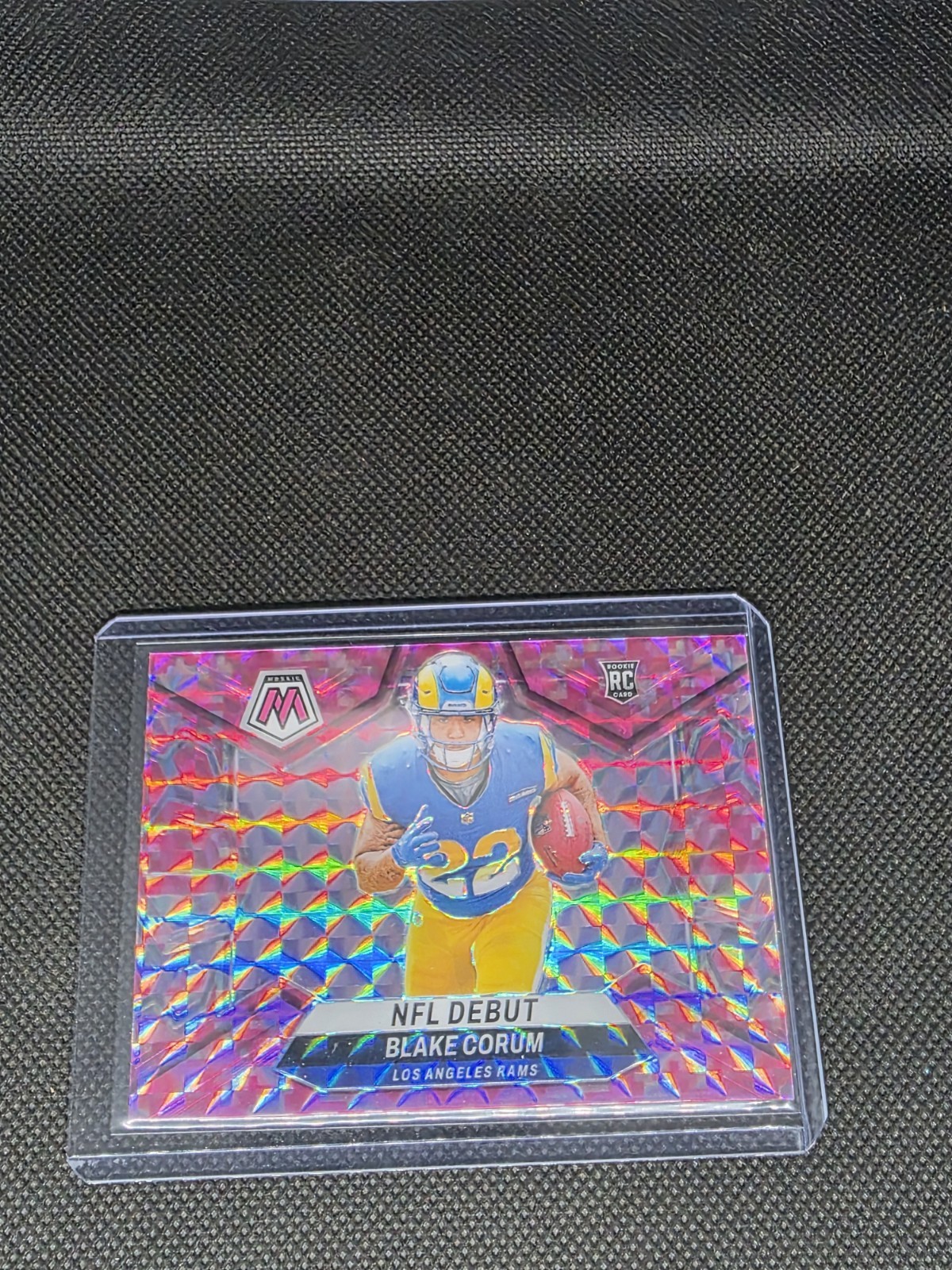 2024 Panini Mosaic - NFL Debut Blake Corum #278 Camo Pink Mosaic Prizm (RC)