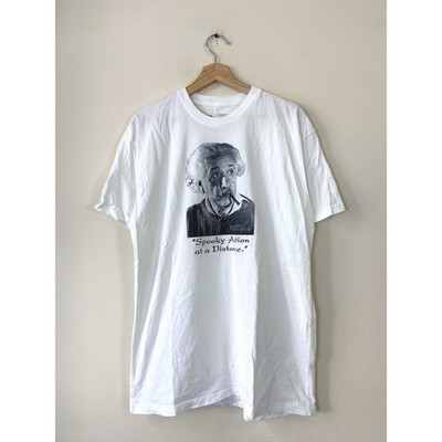 Elara Foundation Albert Einstein Quote White Graphic Print Tee Shirt