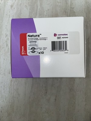 ConvaTec Natura Sur-Fit 2 1/4'' 57mm New Box of 10 Durahesive Skin Barrier 404594