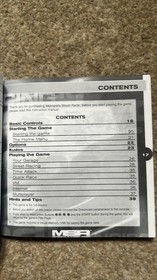 MSR Metropolis Street Race Dreamcast Manual ONLY Replacement Instruction Booklet