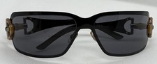 Vintage GUCCI Bamboo Sunglasses Black Shield Wrap GG 2796/S 006DO Y2K Tom Ford