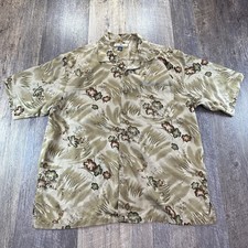 Tommy Bahama Men's 100 Silk Floral Shirt Short Sleeve Button Down Size XL