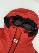 CP Company 18AW Goggle Hoodie Red 019 Print Back Sweatshirt Size Large