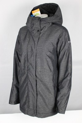 Columbia Women's Lillian Ridge Insulated Jacket Hooded Black Heather WL1706 010