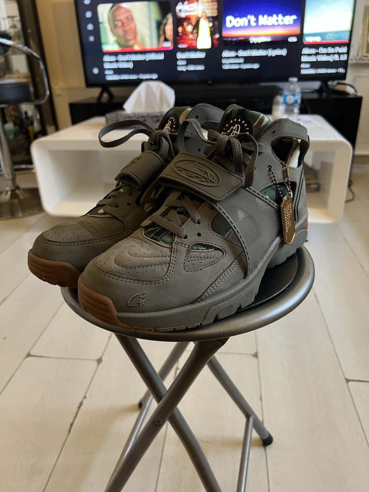 Corteiz x Nike Air Trainer Huarache 'Gully Grey'  UK 9