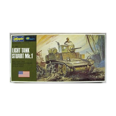 Maquette Char Léger US Army Stuart Mk. I Hasegawa - échelle 1/72 - Jamais Montée
