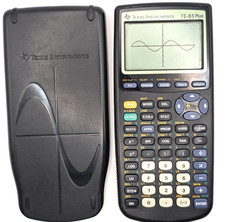 Texas Instruments TI-83 Plus Graphing Calculator Black w/ Cover - Tested 