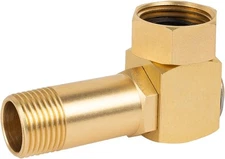 Hourleey Garden Hose Adapter, Brass Replacement Part Swivel, Reel Gold 