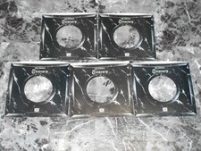 45 COMPANY RECORD SLEEVES. LOT OF 5 GLOSSY EMI TREASURY.