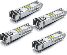 4 Packs For Cisco GLC-SX-MMD Transceiver, 1G SFP 1000Base-SX 850nm MMF 550m