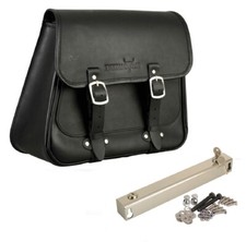 Satteltasche 20L rechts + Halter passend für Harley Softail Fat Boy (bis 2017)