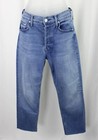 Mother Women's Blue Medium Wash Cotton Blend Distressed The Tomcat Jeans 27 — photo 1