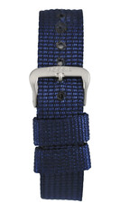 Fossil Watch Band Navy Blue Nylon Replacement Durable One Piece Strap 18mm