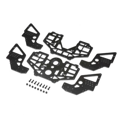 TLR141000 Chassis Set, Carbon Fiber: LMT, TTLMT