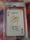 ⚡1996 Pokemon Jolteon 9 of Diamonds Red Charizard Playing Card PSA 10 Gem Mint⚡
